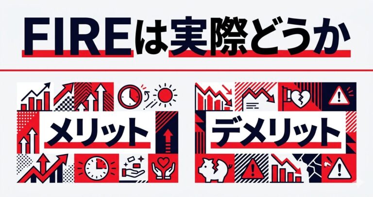 FIREして感じたメリット・デメリット｜実際に感じた本音の図